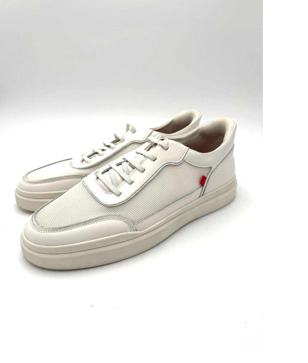 Marc Joseph New York Mens Hudson Street Sneaker - White Napa Leather - 13M